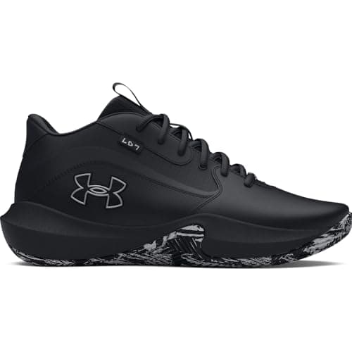 Under Armour Unisex Lockdown 7, (003) Black/Black/Metallic Silver, 8, US thumbnail 5
