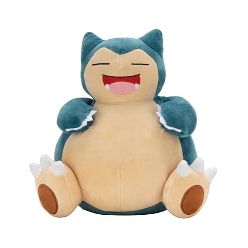 Pokemon 12" Large Snorlax Plush - Officially Licensed - Generation One - Authentic 12-inch Soft Stuffed Animal Toy Figure - Holiday Christmas Stocking Stuffer Gift for Kids, Boys, 