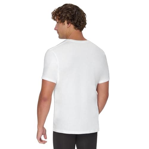 Hanes Men's Sweat Block Undershirt, Underarm Sweat Blocking Tee, White Crewneck T-Shirt, 3-Pack thumbnail 3
