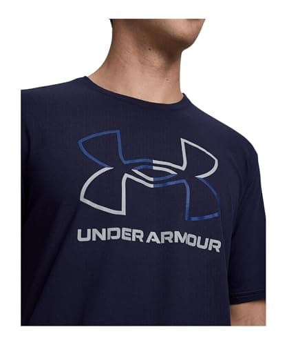 Under Armour Men's Global Foundation Short Sleeve T Shirt, (410) Midnight Navy/Royal/Steel, X-Large thumbnail 3