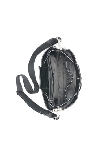 Miniatura de Calvin Klein Women's Fay Drawstring Hobo Handbag, Black, OS 4