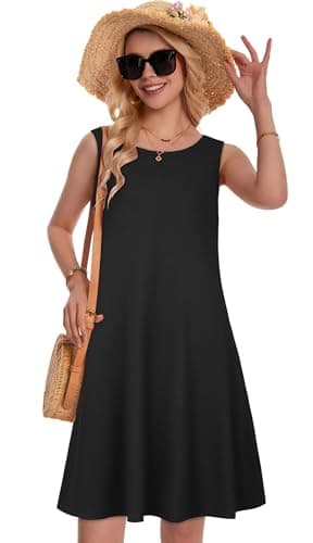 Miniatura de Minivestido Casual de Verano con Tirantes y Bolsillos para Mujer 3
