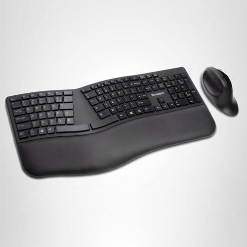 Kensington Pro Fit Ergonomic Wireless Keyboard and Mouse - Black (K75406US)