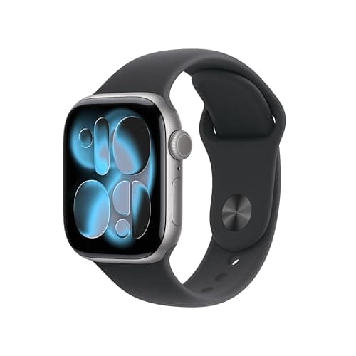 Apple Watch Series 11 [GPS + Cellular 42mm] Smartwatch with Space Gray Aluminum Case with Black Sport Band - S/M. Sleep Score, Fitness Tracker, Health Monitoring, Always-On Display