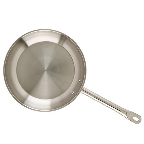 Sartén Winco Acero Inoxidable 11" Grado Comercial, Acabado Natural