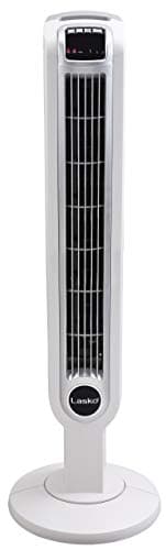 Lasko Oscillating Tower Fan with Remote Control, 3 Quiet Speeds, Timer for Bedroom, Kitchen, Office Use, White, 36" 2510 thumbnail 8