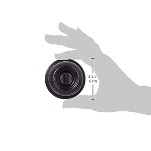 Amazon Basics Exterior Door Knob With Lock, Coastal, Easy to Install, Matte Black thumbnail 7