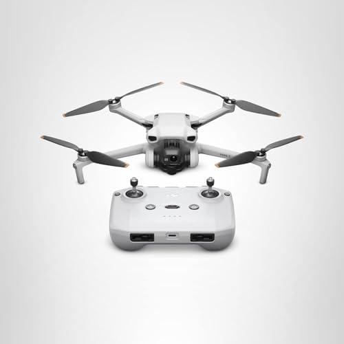 DJI Mini 3, Drones with Camera for Adults 4K, 38-min Flight Time, up to 32800ft (10km) Video Transmission, True Vertical Shooting, GPS Auto Return Integrated, Mini Drone with Camer