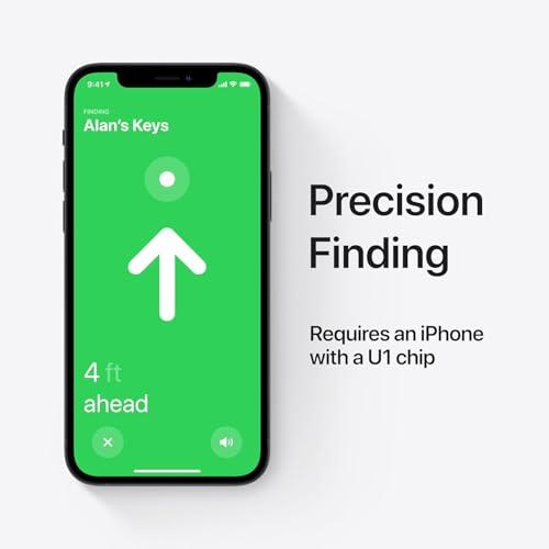 Apple AirTag 4 Pack. Keep Track of and find Your Keys, Wallet, Luggage, Backpack, and More. Simple one-tap Set up with iPhone or iPad thumbnail 5