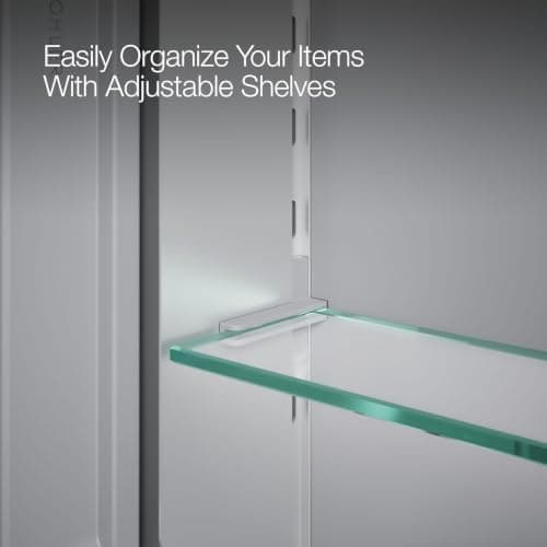 Kohler 55064-NA Embark Slim Medicine Cabinet Mirror, Adjustable Shelves with Mirrored Doors, 30 in. W x 26 in. H thumbnail 8