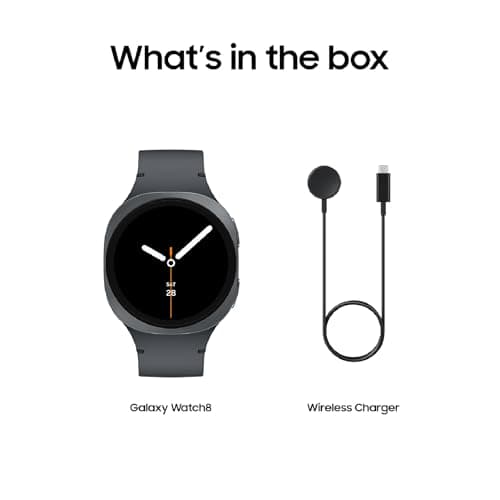 Samsung Galaxy Watch 8 40mm Bluetooth, Diseño Cushion, Coaching de Sueño y Energy Score, Grafito [Versión EE. UU., Garantía Exclusiva 2 Años]