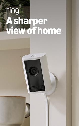 Ring Indoor Cam Plus, Plug-In (Newest Model), White with Outdoor Cam Plus, Battery, White thumbnail 2