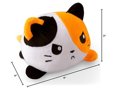 TeeTurtle Reversible Cat Plushie 4-Inch Calico Two-Sided Flip Plush Toy with Embroidered Details - Cute Mini Collectible Plush for Kids, Teens, and Adults thumbnail 6