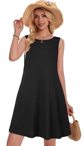 Miniatura de Minivestido Casual de Verano con Tirantes y Bolsillos para Mujer 4