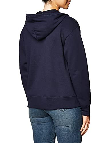 Miniatura de Sudadera Hanes EcoSmart de Mujer con Cierre Completo, Azul Marino, Grande 2