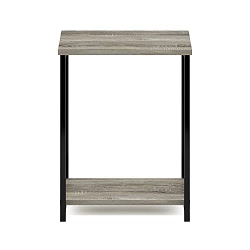 Mesa Auxiliar Furinno Sencilla 2 Niveles, Roble Francés