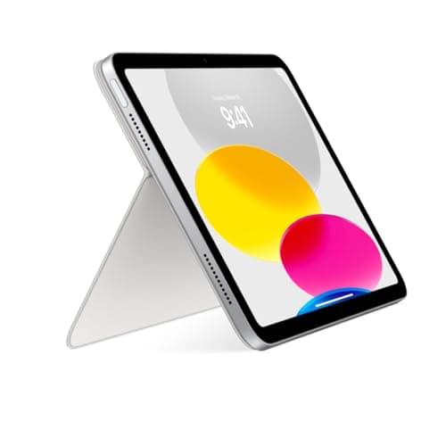 Miniatura de Apple Magic Keyboard Folio: Teclado y Funda Magnética para iPad (A16/10.ª Gen) con Trackpad – Blanco (Inglés EE. UU.) 4