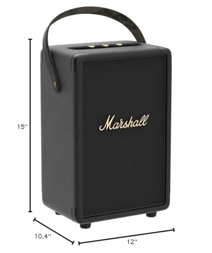Miniatura de Bocina Bluetooth Portátil Marshall Tufton Negro y Latón 7