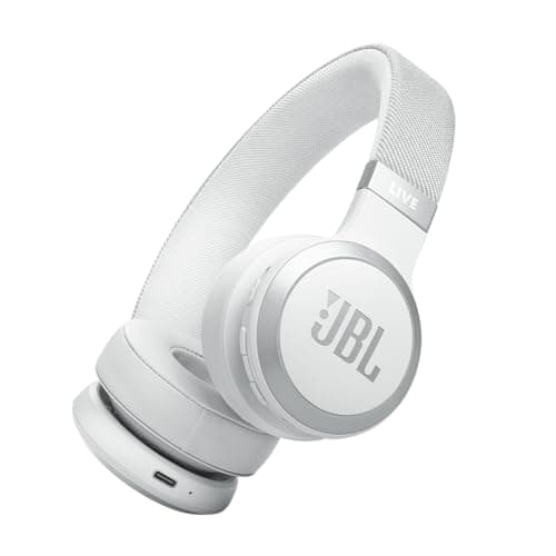 JBL Live 670NC - Wireless On-Ear Headphones with Adaptive Noise Cancelling with Smart Ambient, Up to 65H Battery Life with Speed Charge, Lightweight, Comfortable and Foldable Desig