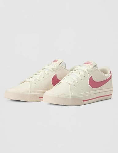 Tenis Nike Court Legacy Next Nature para Mujer, Marfil Pálido/Peony-Tiza, Talla 7
