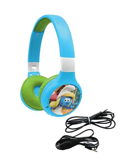 Audífonos LEXiBOOK Los Pitufos 2 en 1 Bluetooth/Alámbricos con Micrófono
