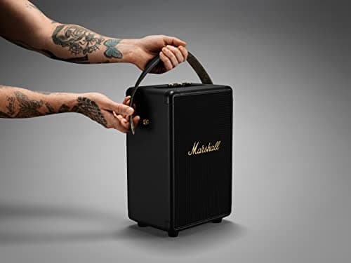 Miniatura de Bocina Bluetooth Portátil Marshall Tufton Negro y Latón 4