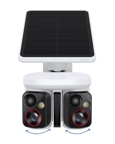 Cámara de Seguridad Solar Inalámbrica Baseus X1 Pro con Doble Rastreo 3K AI, Visión Nocturna a Color y Almacenamiento Local