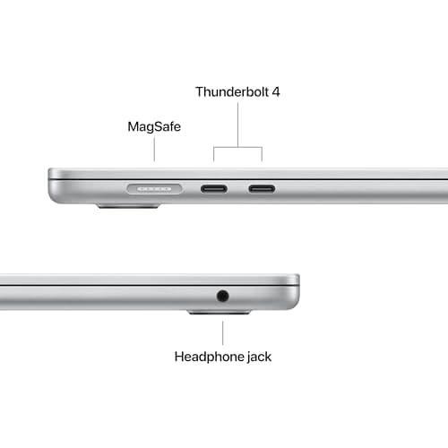 Apple 2026 MacBook Air 15-inch Laptop with M5 chip: Built for AI, 15.3-inch Liquid Retina Display, 16GB Unified Memory, 512GB SSD, 12MP Center Stage Camera, Touch ID, Wi-Fi 7; Silv thumbnail 6