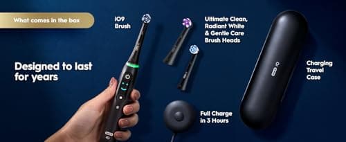 Miniatura de Cepillo Eléctrico Recargable Oral-B iO9 Genius, Pantalla, 7 Modos, Estuche, 4 Cabezales 24