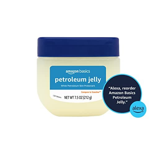 Amazon Basics Petroleum Jelly White Petrolatum Skin Protectant, Moisturizer for Dry Skin Relief, Chapped Lips and Minor Cuts, Unscented, 7.5 oz, 4-Pack (Previously Solimo) thumbnail 4