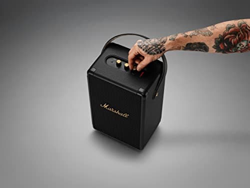 Miniatura de Bocina Bluetooth Portátil Marshall Tufton Negro y Latón 6