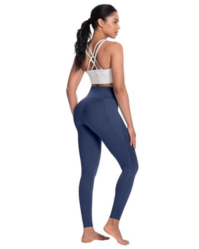 4 Paquetes Leggings de Yoga con Bolsillos para Mujer, Control de Abdomen y Cintura Alta