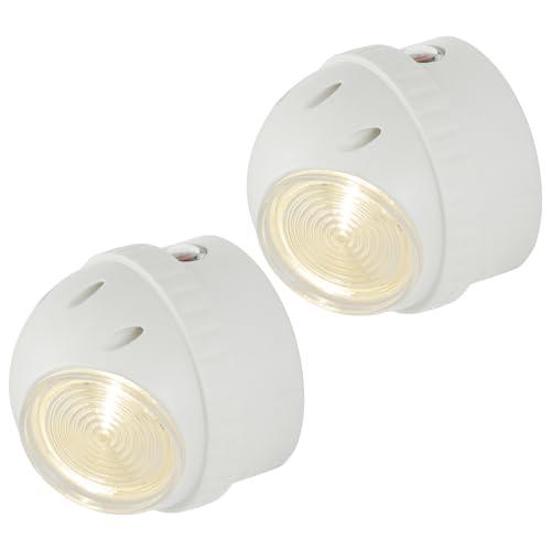 GE Rotating Plug in Night Light, Home Decor, Apartment Essentials, LED Lights for Bedroom, Ambient Lighting, Dusk to Dawn Sensor, Nightlight, Bathroom, Dorm Room, 2 Pack 50331 thumbnail 7