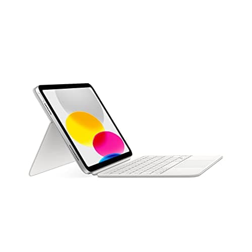 Miniatura de Apple Magic Keyboard Folio: Teclado y Funda Magnética para iPad (A16/10.ª Gen) con Trackpad – Blanco (Inglés EE. UU.) 5