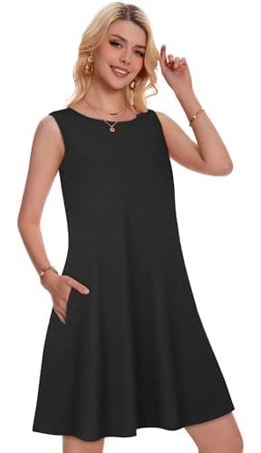 Miniatura de Minivestido Casual de Verano con Tirantes y Bolsillos para Mujer 2