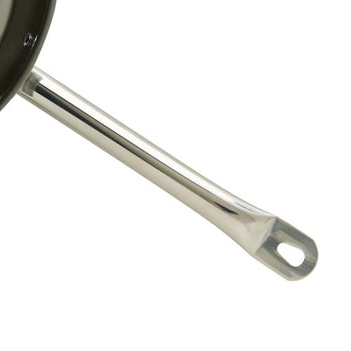 Sartén Winco Acero Inoxidable 11" Grado Comercial, Acabado Natural