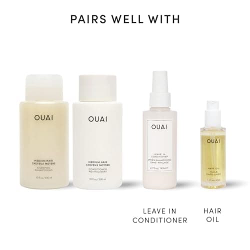 OUAI Medium Hair Shampoo and Conditioner Set - Sulfate-Free Shampoo and Conditioner for Women & Men - Made with Keratin, Shea Butter & Avocado Oil - Free of Parabens & Phthalates ( thumbnail 8