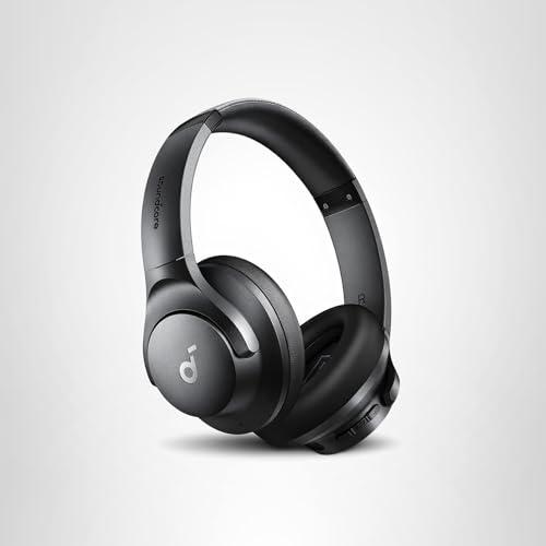 Soundcore by Anker Q20i Hybrid Active Noise Cancelling Headphones, Wireless Over-Ear Bluetooth, 40H Long ANC Playtime, Hi-Res Audio, Big Bass, Customize via an App, Transparency Mo thumbnail 9