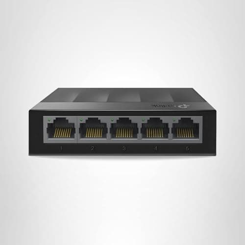 TP-Link Litewave 5 Port Gigabit Ethernet Switch | Desktop Ethernet Splitter | Unshielded Network Switch | Plug & Play | Fanless Quiet | Unmanaged (LS1005G)