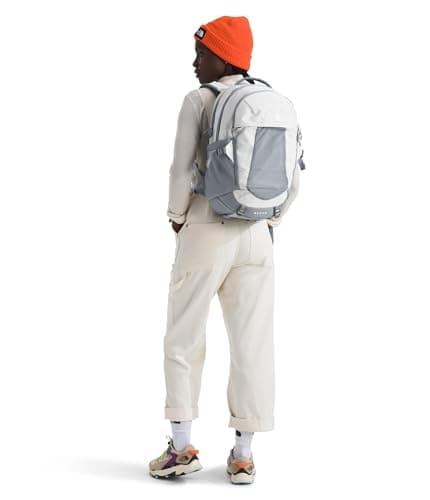 The North Face Women's Recon Everyday Laptop Backpack - Commuter Travel Bag, 18" Laptop Sleeve, Water-Repellent, TNF White Metallic Mélange/Mid Grey-NPF, One Size thumbnail 8