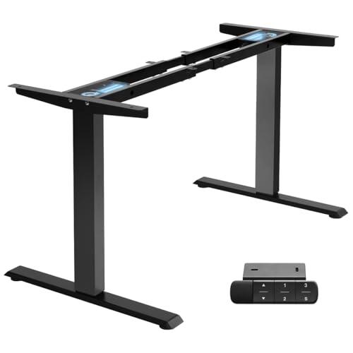 TOPSKY Dual Motor Electric Adjustable Standing for up to 70.8”x31.5” Table Tops, 225 lbs Weight Capacity, Computer Desk for Home and Office (Black Frame only)