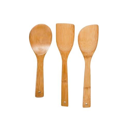 Juego de Utensilios de Bambú IMUSA USA para Cocina (3 Piezas)