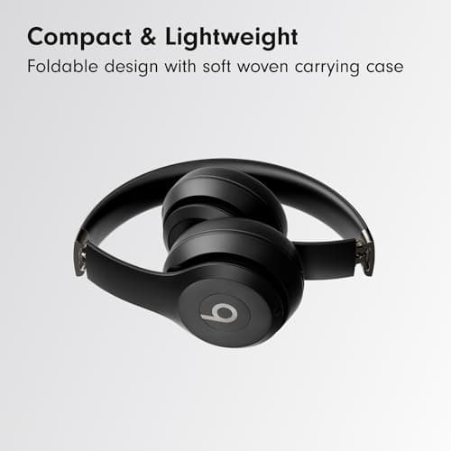 Beats Solo 4 - Wireless On-Ear Bluetooth Headphones, Up to 50-Hour Battery Life, Ultra-Lightweight Comfort, Powerful and Balanced Sound, Apple & Android Compatible - Matte Black thumbnail 6