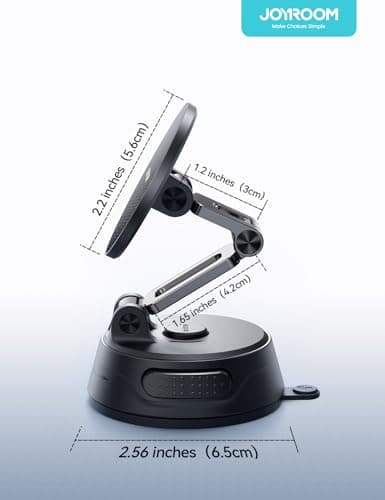Soporte JOYROOM para iPhone Tri-Fold MagSafe con Succión Pro y Base de Gel