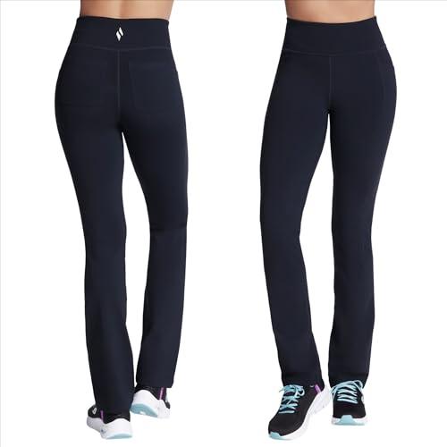 Miniatura de Pantalón Skechers Go Walk Tiro Alto Joy para Mujer – Stretch 4 Vías, Absorbe Humedad, Negro, Talla S 7