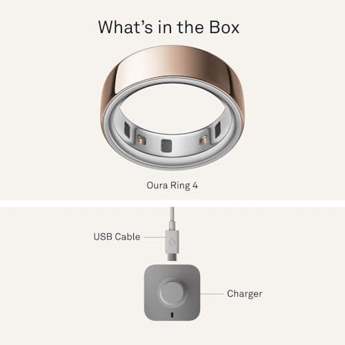 Miniatura de Oura Ring 4 Oro Rosa Talla 7: Monitoreo de Salud Inteligente y Batería de Larga Duración 9