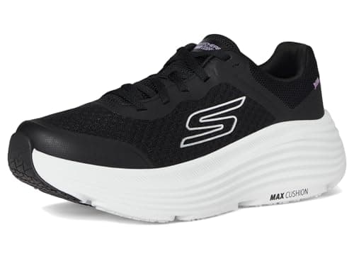 Skechers Women's Max Cushioning Endeavour Canova Sneaker, Black/White, 9 thumbnail 8