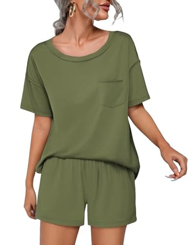 Conjunto Corto Ekouaer para Mujer: Top y Shorts Casual Verano