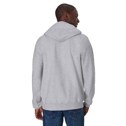 Hanes Men's Ultimate Cotton Heavyweight Pullover Hoodie Sweatshirt, Light Steel, Medium thumbnail 3