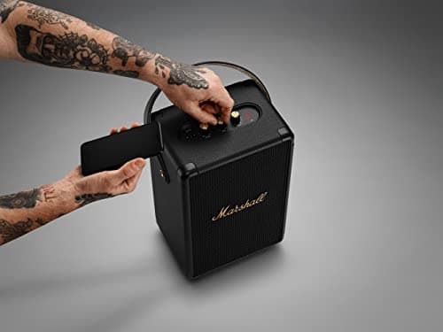 Miniatura de Bocina Bluetooth Portátil Marshall Tufton Negro y Latón 5
